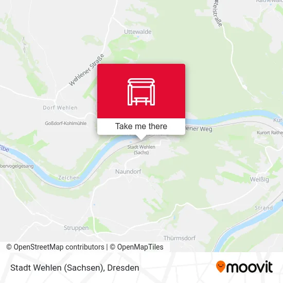 Карта Stadt Wehlen (Sachsen)