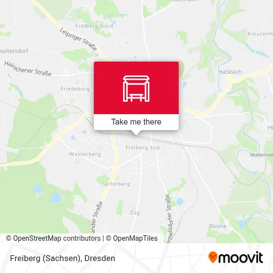 Freiberg (Sachsen) map