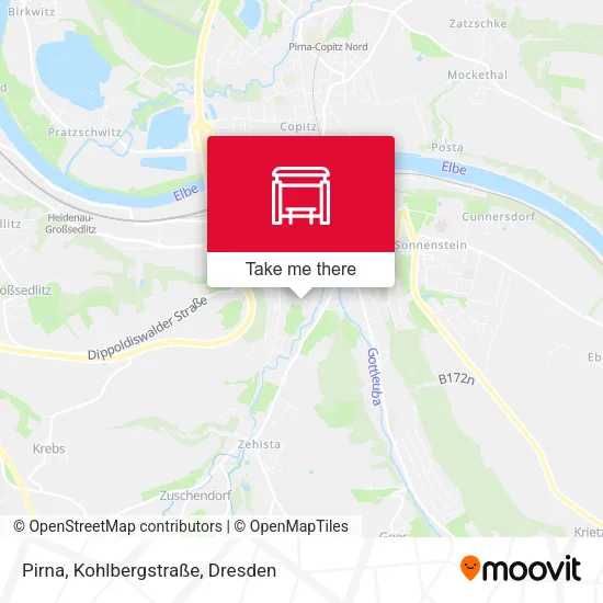 Карта Pirna, Kohlbergstraße