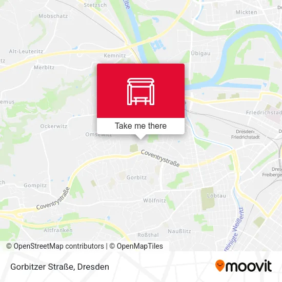 Карта Gorbitzer Straße