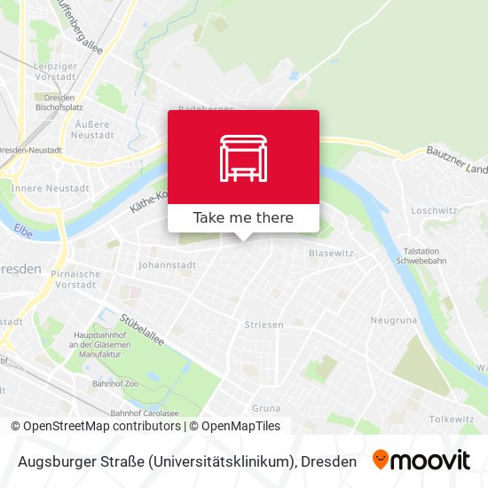 Augsburger Straße (Universitätsklinikum) map