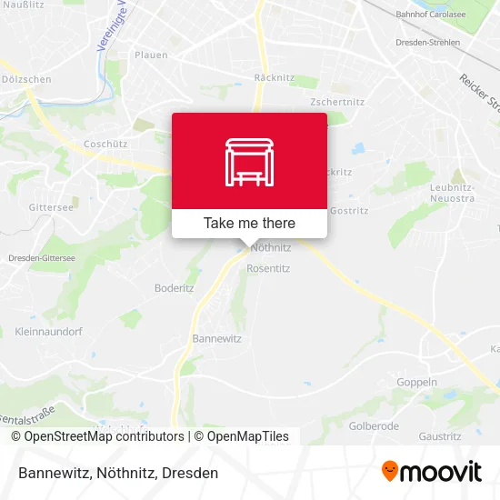 Карта Bannewitz, Nöthnitz