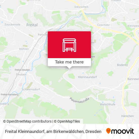 Freital Kleinnaundorf, am Birkenwäldchen map