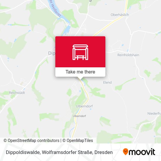 Карта Dippoldiswalde, Wolframsdorfer Straße