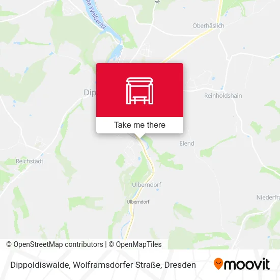 Карта Dippoldiswalde, Wolframsdorfer Straße