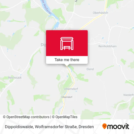 Карта Dippoldiswalde, Wolframsdorfer Straße