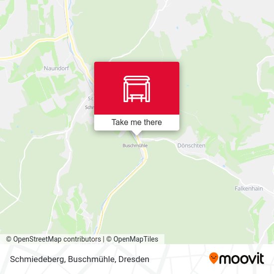 Карта Schmiedeberg, Buschmühle