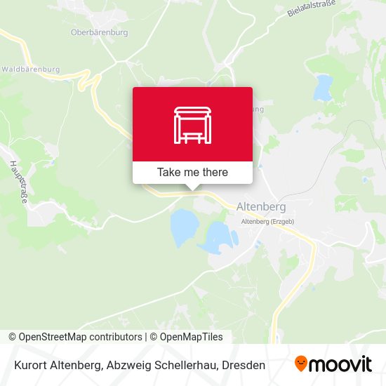 Карта Kurort Altenberg, Abzweig Schellerhau