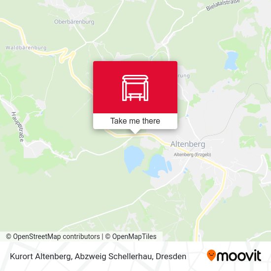 Карта Kurort Altenberg, Abzweig Schellerhau