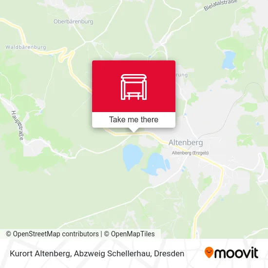 Карта Kurort Altenberg, Abzweig Schellerhau