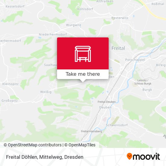 Freital Döhlen, Mittelweg map
