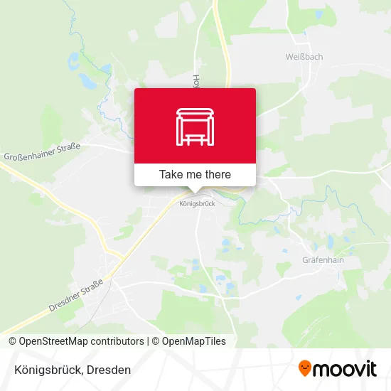 Карта Königsbrück