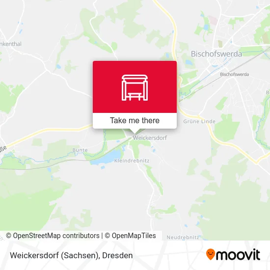 Карта Weickersdorf (Sachsen)