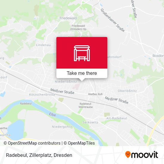 Карта Radebeul, Zillerplatz