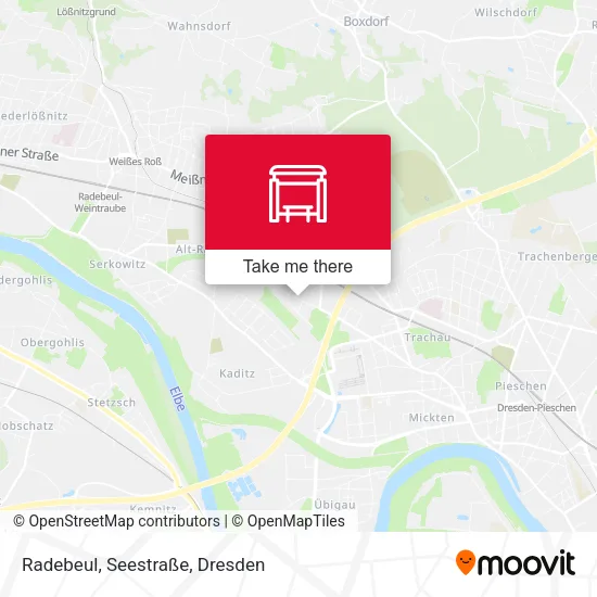 Карта Radebeul, Seestraße