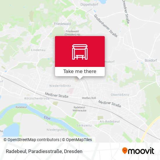 Radebeul, Paradiesstraße map