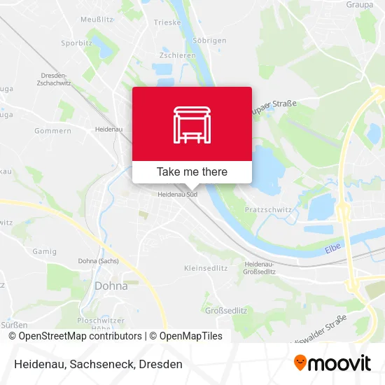 Карта Heidenau, Sachseneck