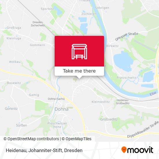Heidenau, Johanniter-Stift map