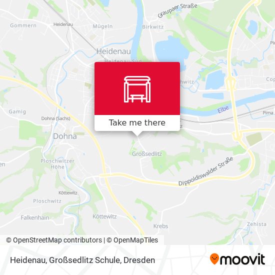 Heidenau, Großsedlitz Schule map