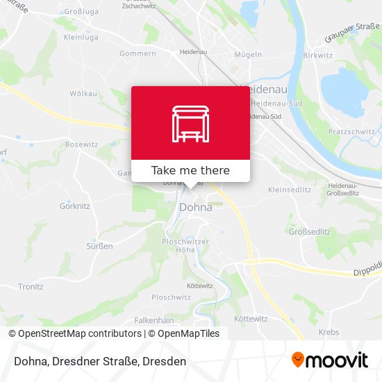 Dohna, Dresdner Straße map
