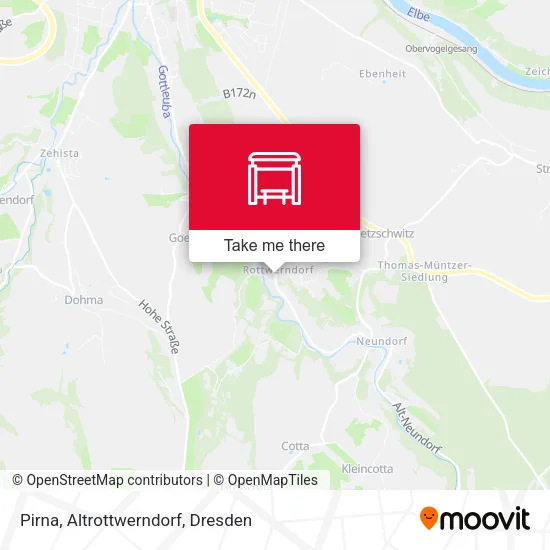 Карта Pirna, Altrottwerndorf