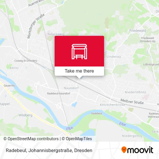 Карта Radebeul, Johannisbergstraße