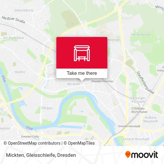 Mickten, Gleisschleife map