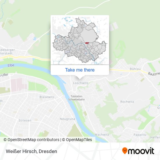 Weißer Hirsch map