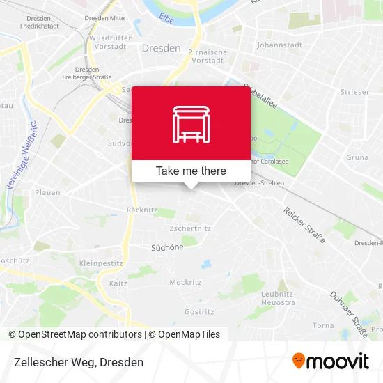 Карта Zellescher Weg