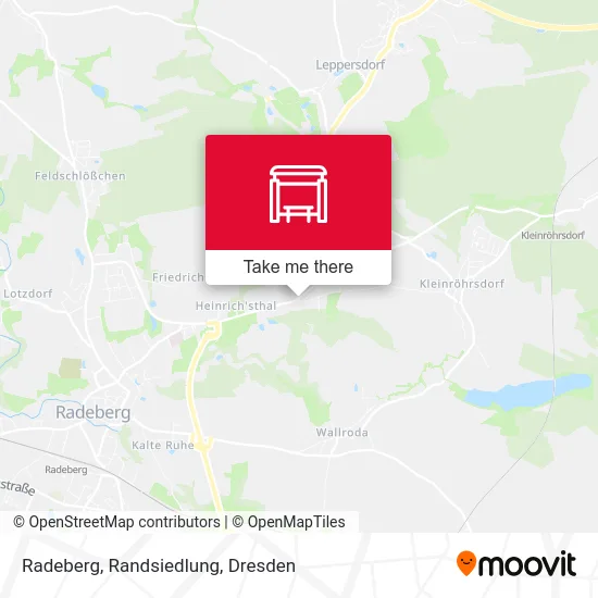 Карта Radeberg, Randsiedlung