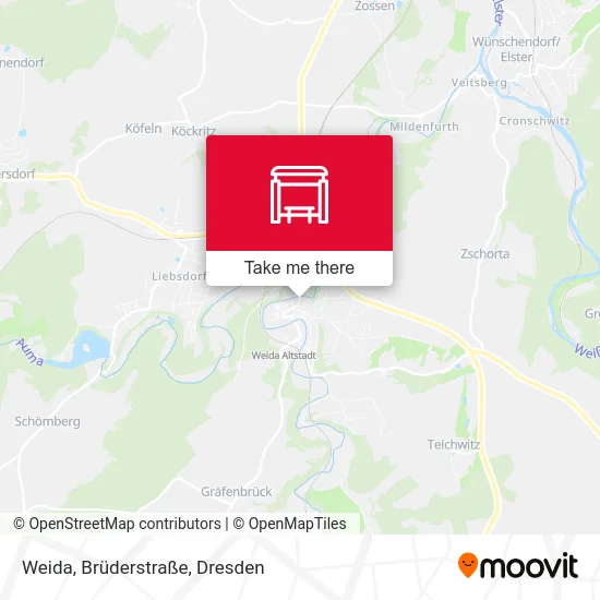 Карта Weida, Brüderstraße