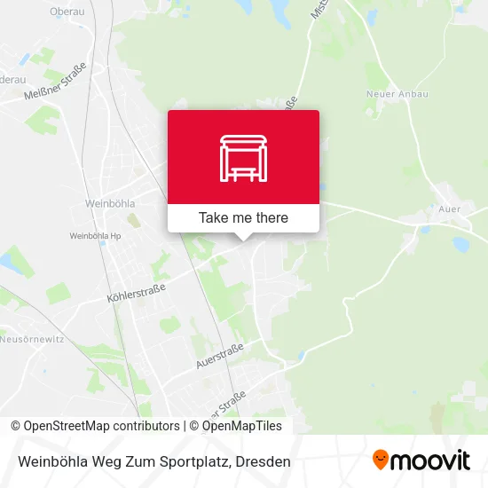 Карта Weinböhla Weg Zum Sportplatz