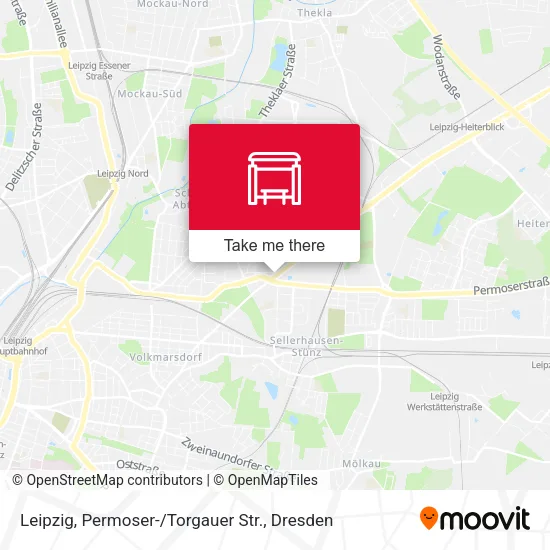 Leipzig, Permoser- / Torgauer Str. map