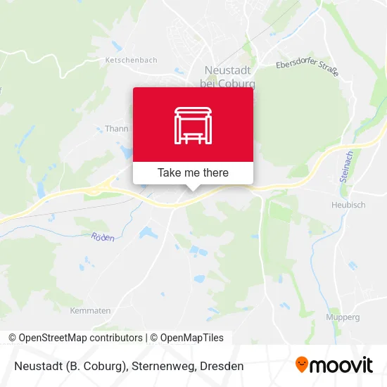 Карта Neustadt (B. Coburg), Sternenweg