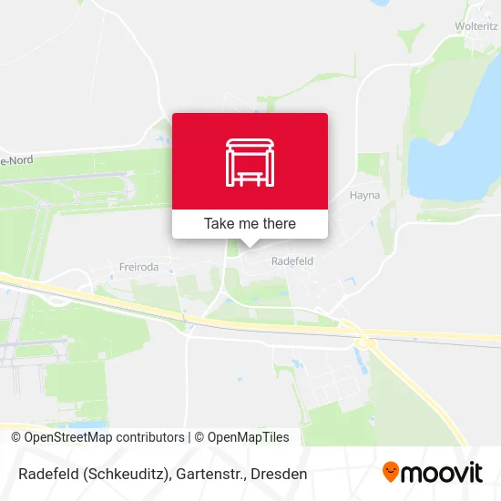 Карта Radefeld (Schkeuditz), Gartenstr.