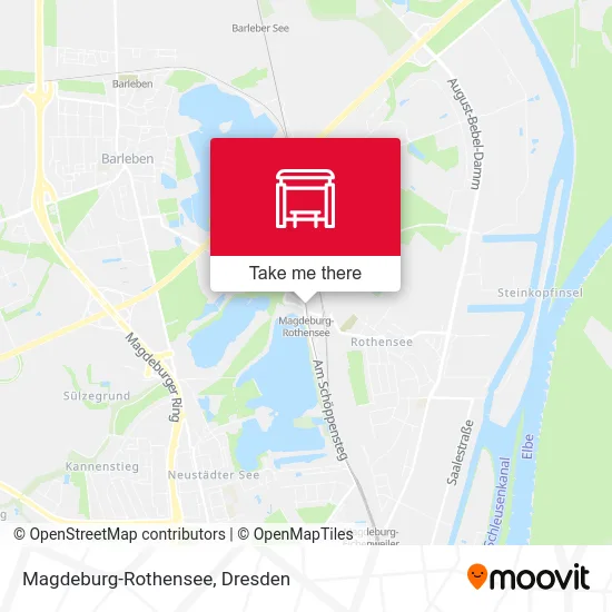 Magdeburg-Rothensee map