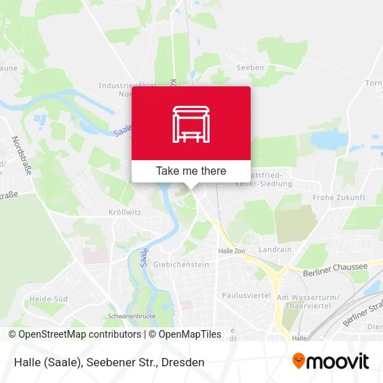 Карта Halle (Saale), Seebener Str.