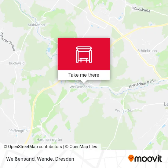 Карта Weißensand, Wende