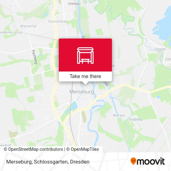 Карта Merseburg, Schlossgarten