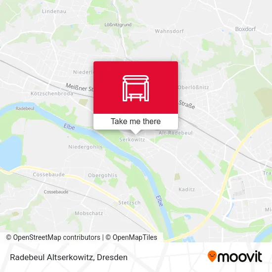 Карта Radebeul Altserkowitz