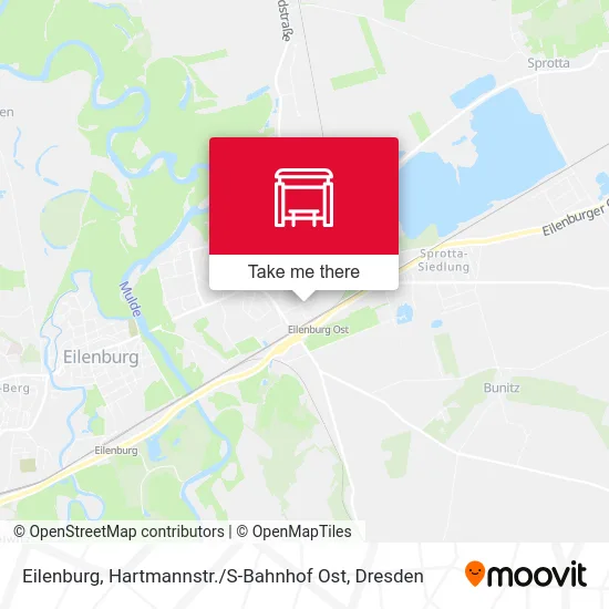 Карта Eilenburg, Hartmannstr. / S-Bahnhof Ost