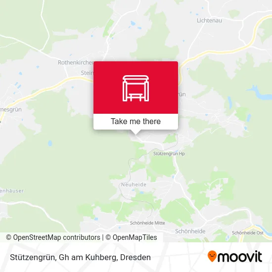 Карта Stützengrün, Gh am Kuhberg