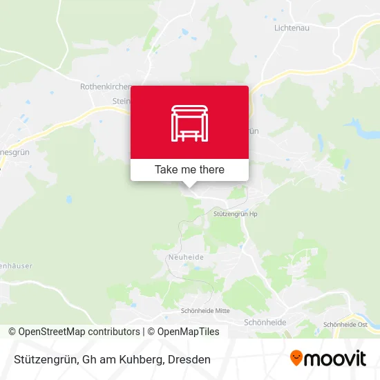 Карта Stützengrün, Gh am Kuhberg