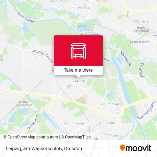 Карта Leipzig, am Wasserschloß