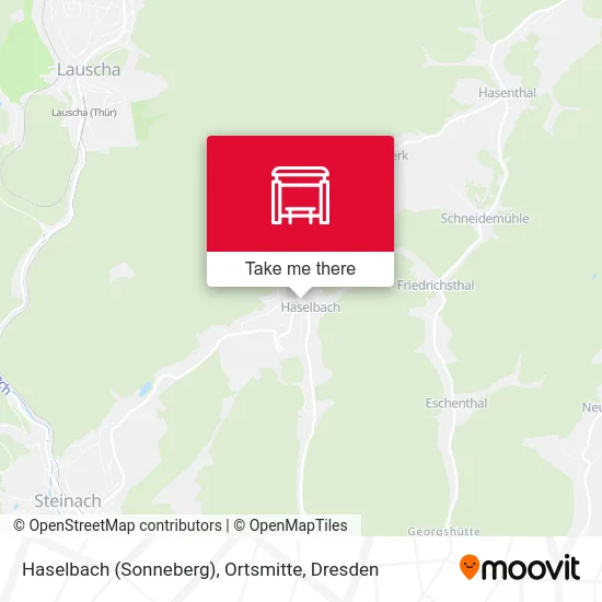 Карта Haselbach (Sonneberg), Ortsmitte