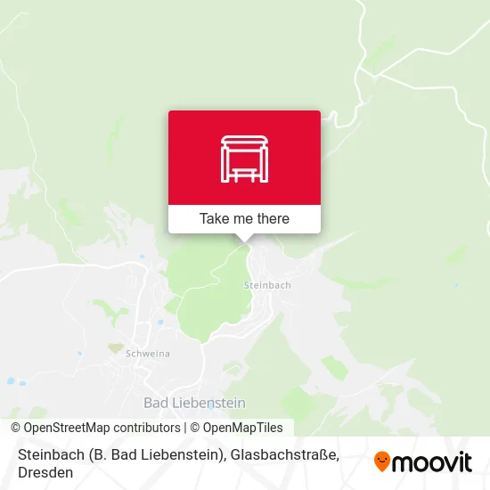 Карта Steinbach (B. Bad Liebenstein), Glasbachstraße