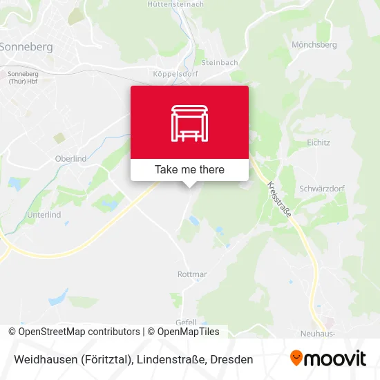 Карта Weidhausen (Föritztal), Lindenstraße