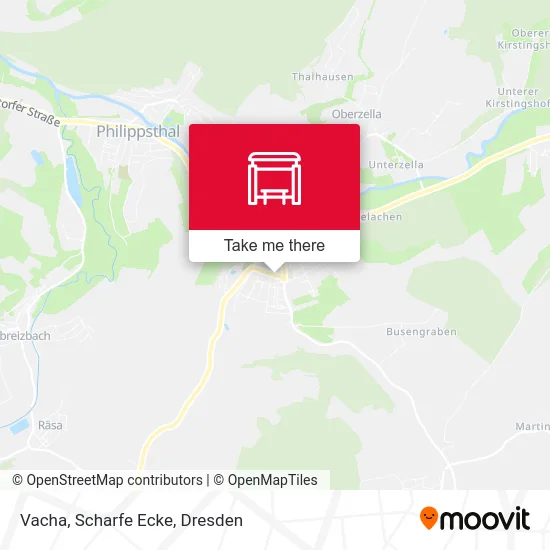 Карта Vacha, Scharfe Ecke