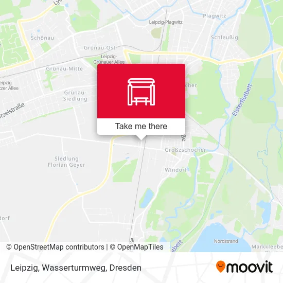 Leipzig, Wasserturmweg map