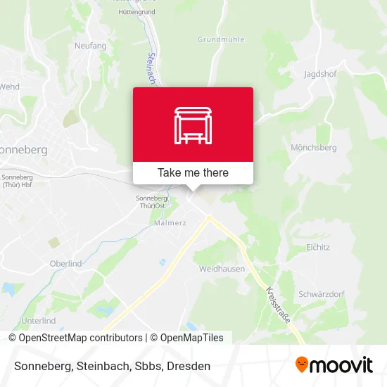 Карта Sonneberg, Steinbach, Sbbs